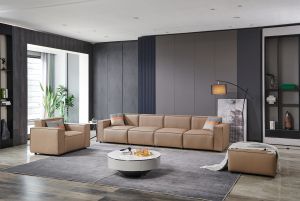 Табуретка RFG Kiano, квадратна, екокожа, 750 х 880 х 420 mm, кафява