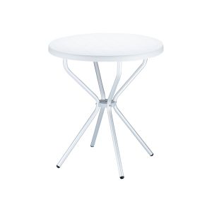Градинска маса RFG Step, квадратна, пластмасова, бяла