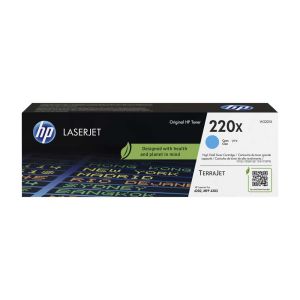 Оригинална тонер касета HP 220X, W2201X, LJ PRO 4202/4302, 5500 страници/5%, Cyan
