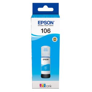 Оригинално мастило за принтер Epson 106 EcoTank, 5000 страници/5%, Cyan