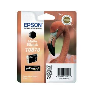 Оригинален патрон Epson C13T08784010, Stylus Photo R1900, 11.4 ml, Matte Black