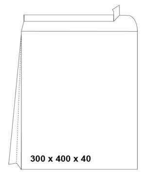 Плик Pigna бял дъно 300х400х40 Стикер