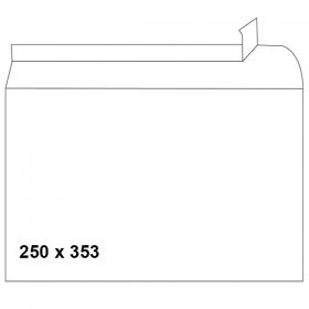 Плик бял В4 250х353 mm Стикер