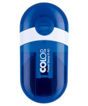 Джобен кръгъл печат Colop Pocket R40 Indigo син