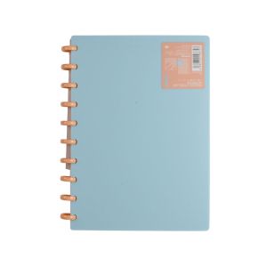 Sworld Тефтер Block, B5, със спирала, широки редове, 80 листа, син