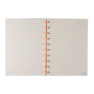 Sworld Тефтер Block, B5, със спирала, широки редове, 80 листа, син