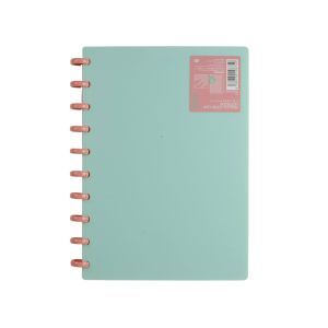 Sworld Тефтер Block, B5, със спирала, широки редове, 80 листа, зелен