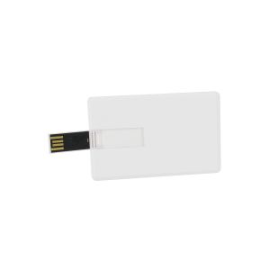 Office 1 USB флаш памет Credit Card, USB 2.0, 8 GB, без лого, бяла