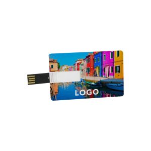 Office 1 USB флаш памет Credit Card, USB 2.0, 8 GB, без лого, бяла