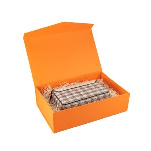 Office 1 Кутия Matt, с магнитно затваряне, сгъваема, 35 х 23 х 10 cm, оранжева