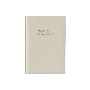 Календар-бележник Виктория, без дати, A5, твърда подвързия, екрю