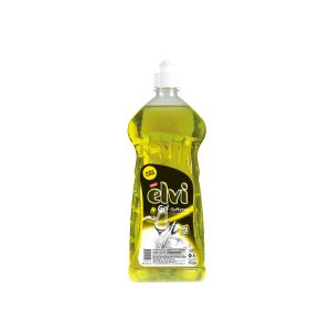 Препарат за миене на съдове Elvi Gel + Softener, лимон, 500 ml