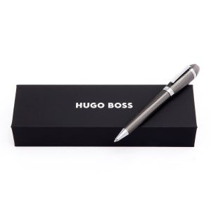 Hugo Boss Химикалка Arc Futurist, в кутия, сива