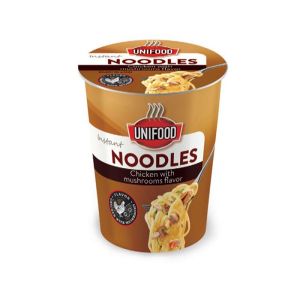 Uni Food Спагети с пиле и гъби, инстантни, в чаша, 70 g
