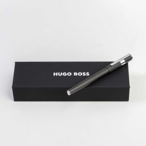 Hugo Boss Ролер Gear Pinstripe, в кутия, черно-сребрист