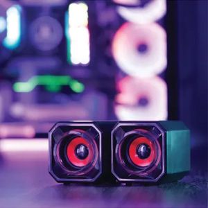 Тонколони SureFire Gator Eye, геймърски, 70 dB, 80 - 20000 Hz, 5 W, червени