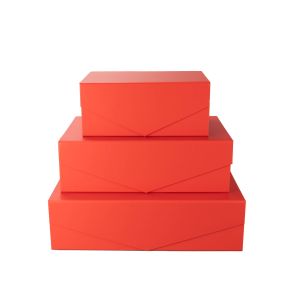 Office 1 Кутия Matt, с магнитно затваряне, сгъваема, 31 х 20 х 10 cm, червена