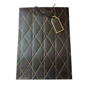 Подаръчна торбичка, каре, 30 х 42 х 12 cm, тъмносиня