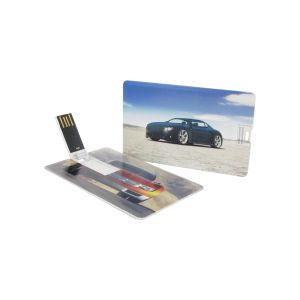 Office 1 USB флаш памет Credit Card, USB 2.0, 16 GB, без лого, бяла