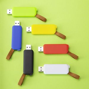 Office 1 USB флаш памет Slide, USB 2.0, 16 GB, без лого, черна