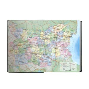 Календар-бележник Стил, без дати, А5, тъмносин/син