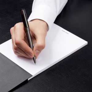 Hugo Boss Химикалка Rive, в кутия, хром