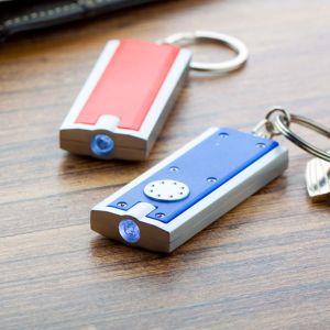 Cool Ключодържател Industrial, с фенер, син