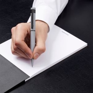 Hugo Boss Химикалка Loop Matt, в кутия, сива