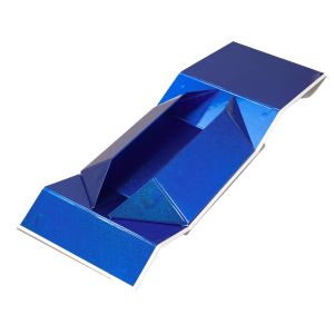 Office 1 Кутия Pearl, сгъваема, 21 х 21 х 9 cm, бяло-синя