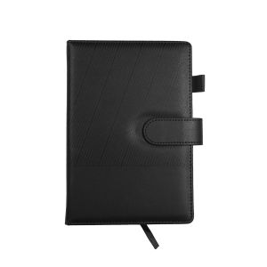 Office 1 Бележник, с магнитно закопчаване, без дати, А5, черен