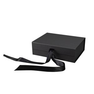 Office 1 Кутия Gift Box, с магнитно затваряне, сгъваема, 24 х 18 х 7.8 cm, черна