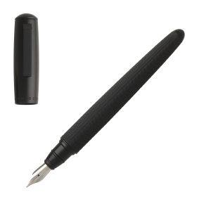 Hugo Boss Писалка Pure Tire, в кутия, черна