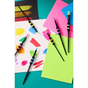 Faber-Castell Четки за рисуване Black Edition, № 2, 4, 6, 8, 10 и 12, кръгли и плоски