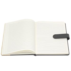 Office 1 Бележник, А5, магнитно закопчаване, PU кожа и бамбук, 80 листа