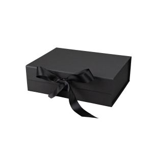 Office 1 Кутия Gift Box, с магнитно затваряне, сгъваема, 26 х 23 х 9.5 cm, черна
