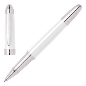 Hugo Boss Ролер Icon, хром, в кутия, бял