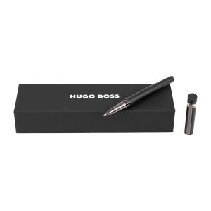 Hugo Boss Ролер Loop Iconic, в кутия, черен