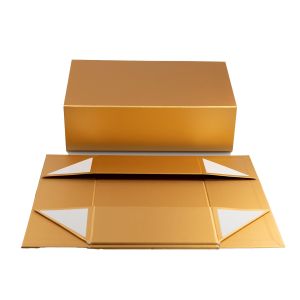 Office 1 Кутия Colorful, с магнитно затваряне, сгъваема, 35 х 20.5 х 11.3 cm, златна