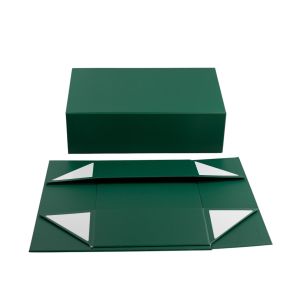 Office 1 Кутия Colorful, с магнитно затваряне, сгъваема, 35 х 20.5 х 11.3 cm, тъмнозелена