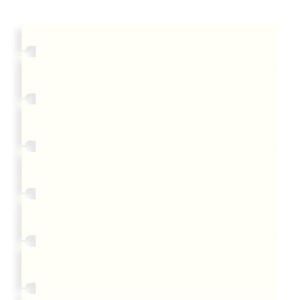 Filofax Пълнител за тефтер, A5, бял