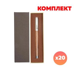 Timberink Химикалка, метал и дърво, в кутия, с включено гравиране, 20 броя