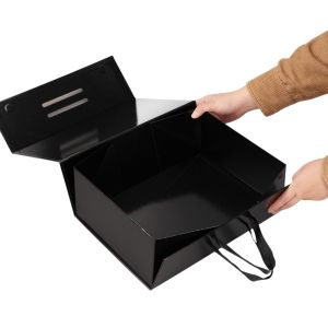 Office 1 Кутия Handle, сгъваема, 38 х 28 х 13.5 cm, с дръжки, черна