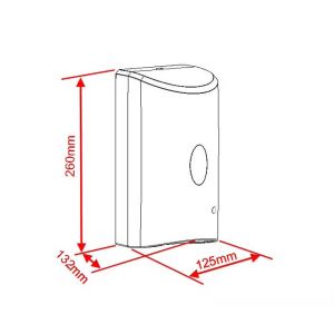 Диспенсър за дезинфектант на спрей Office 1, сензорен, 1 L, бял
