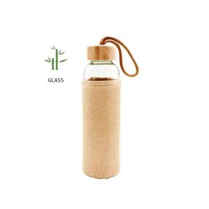 Office 1 Бутилка Sunset, стъклена, с ленен калъф, 500 ml