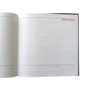 Календар-бележник К2, без дати, 20 x 20 cm, кожена подвързия, син