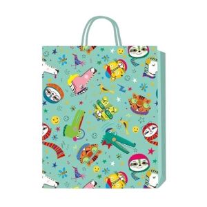 Подаръчна торбичка, детска, 18 х 23 х 8 cm, мента