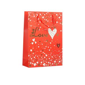Подаръчна торбичка Love 31 х 44 х 12 cm, червена