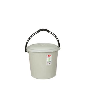Кофа Planet с капак, 10 L, сива