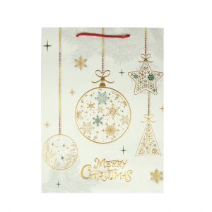 Подаръчна торбичка Merry Christmas - Играчки, коледна, 30 х 40 х 12 cm