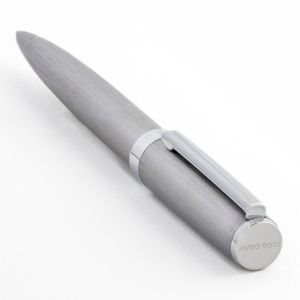 Hugo Boss Химикалка Gear Brushed, в кутия, хром